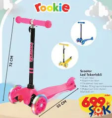ROOKİE SCOOTER LED TEKERLEKLİ